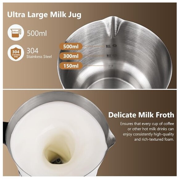 Stainless 4-in-1 Milk Frother - Picture 9 of 17